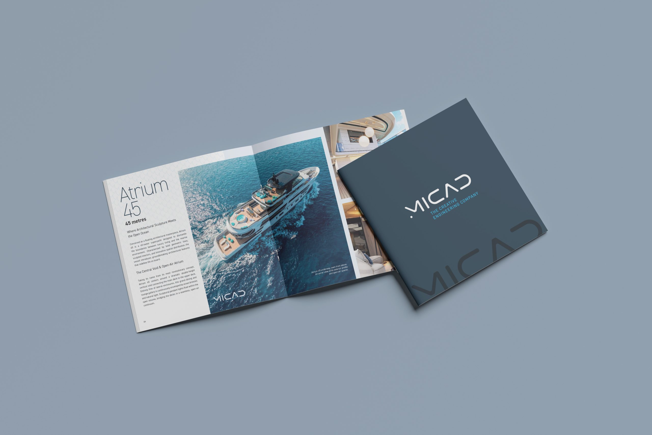 Mockup della brochure Micad