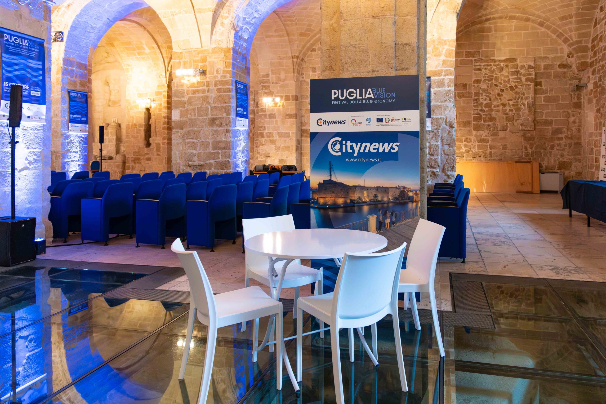 immagine dell'allestimento evento blue vision