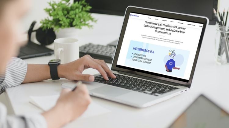 Immagine di uno schermo di pc: In attesa della release 10, quali sono le novità introdotte da Ucommerce 9.6?