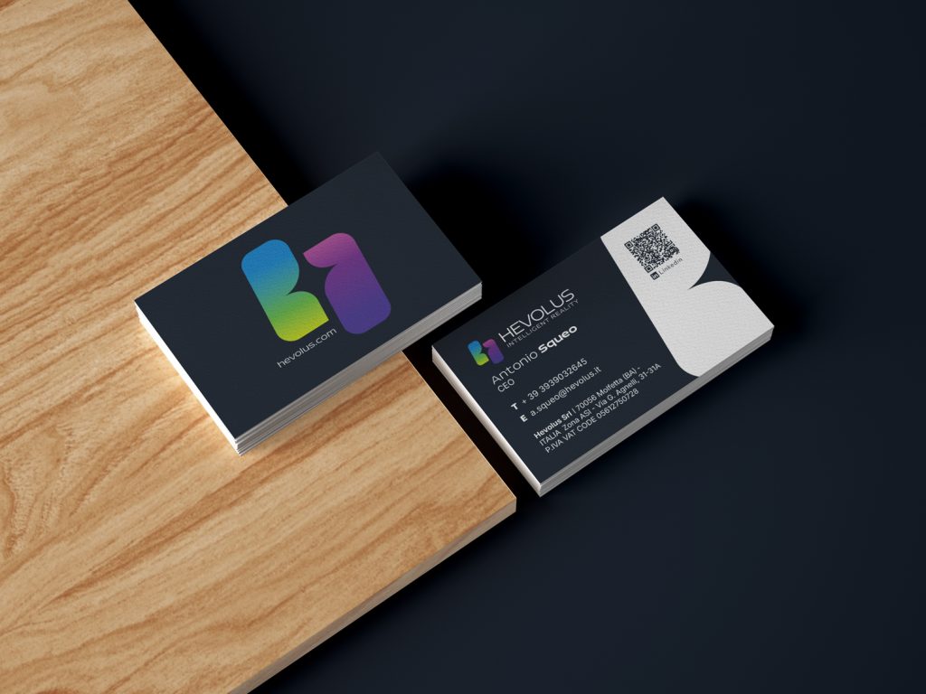 Mockup biglietto visita web hevolus