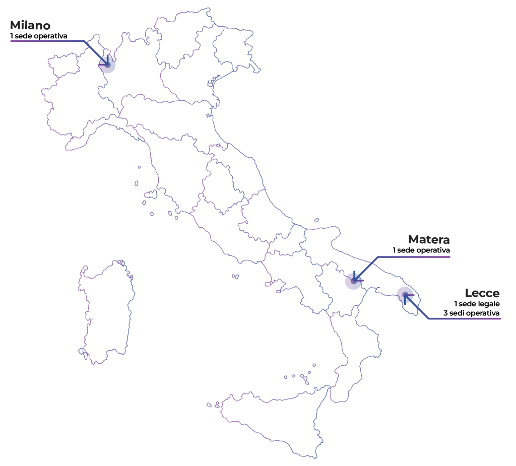 Mappa sedi Commedia