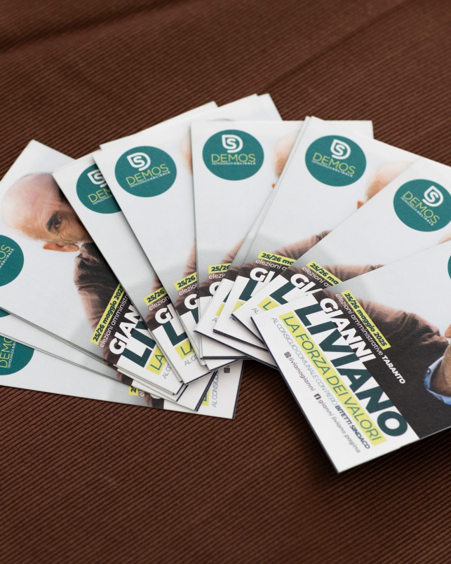stampa brochure Gianni Liviano