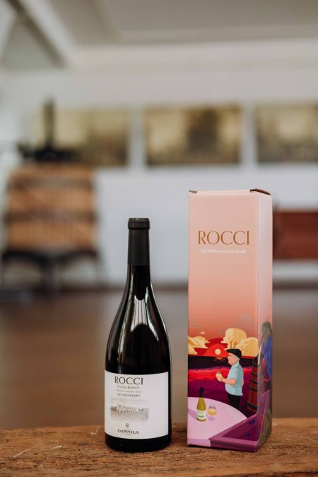 dettaglio bottiglia coppola con packaging