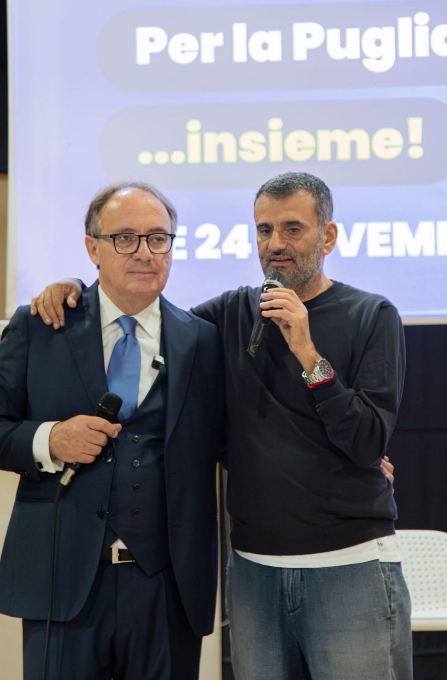 Sebastiano Leo insieme a De Caro