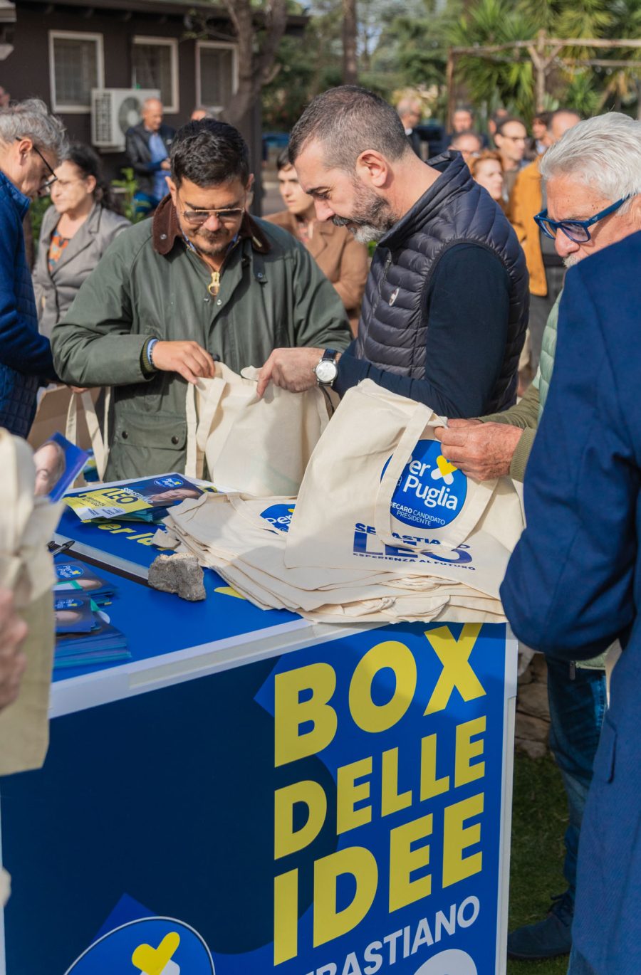 foto della box delle idee per Sebastiano Leo candidato al consiglio regionale della Puglia