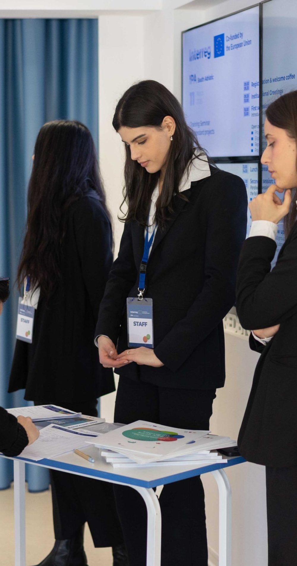 postazione per registrare il nominativo durante l'evento